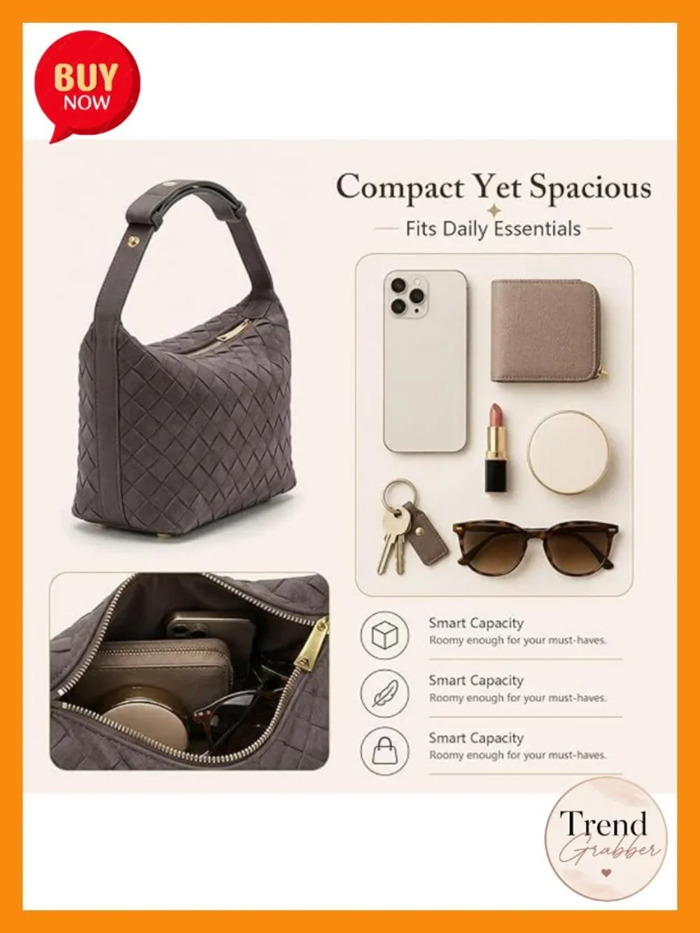 Hand-Woven Faux Suede Hobo Bag Vegan Leather Shoulder Bag for Women